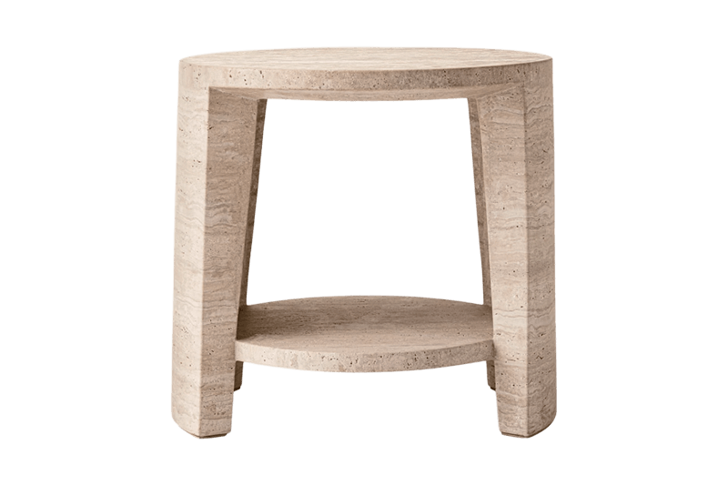 Double-Layer Curved Corner Table