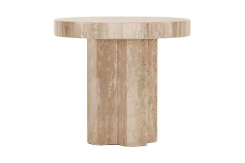Cylinder Corner Table with Round Base