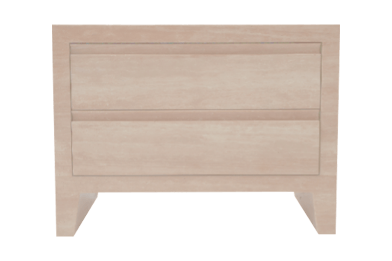 Light Brown Drawer Marble Cabinet
