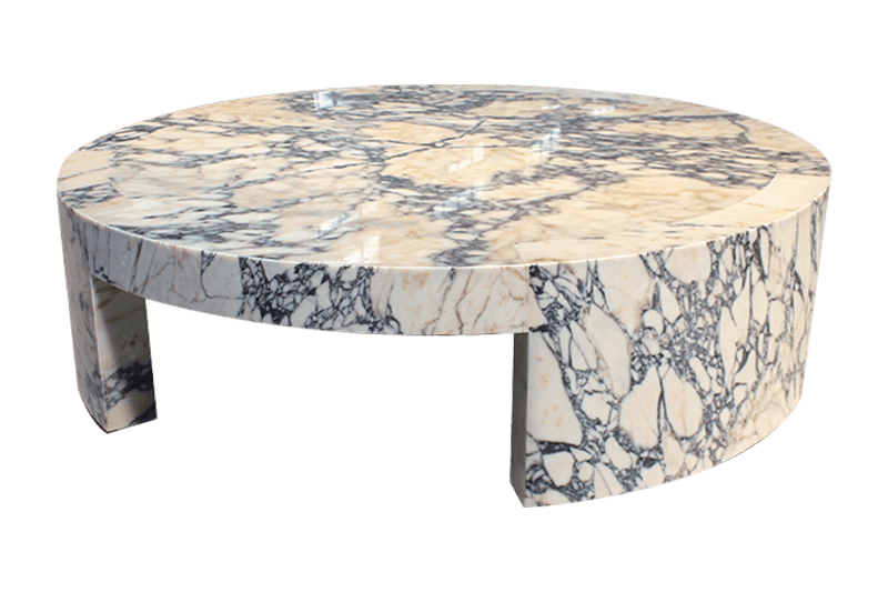 Bulgari Cloud Shadow Double Curved Marble Coffee Table