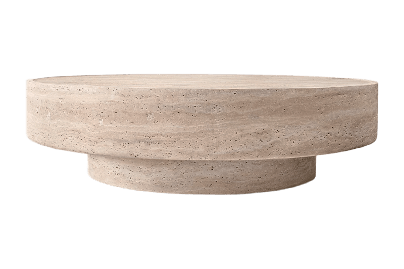 Warm Brown Laminated Marble Coffee Table