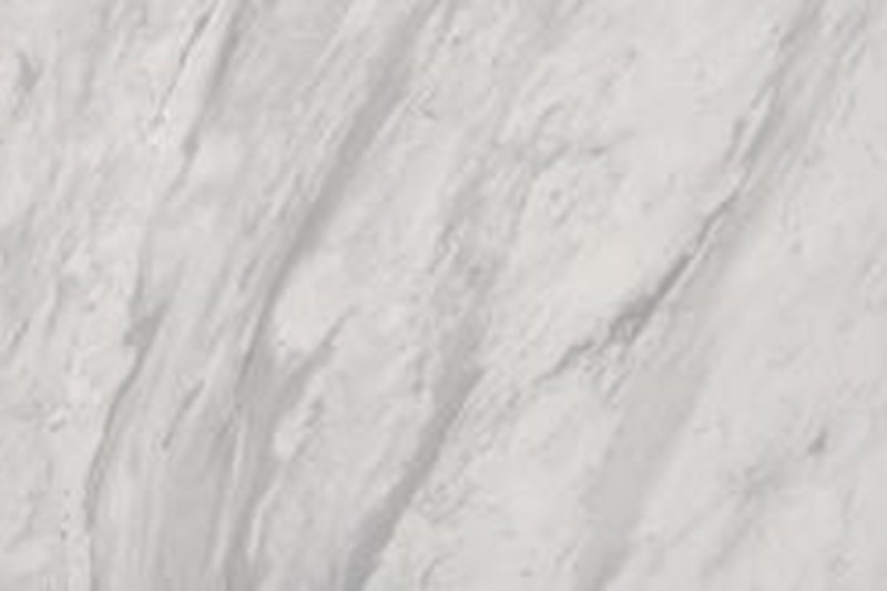 Curved-Edge White Pattern Marble Corner Table