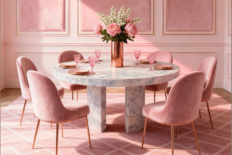 Fish Belly White Three-Column Open Rhyme Marble Table